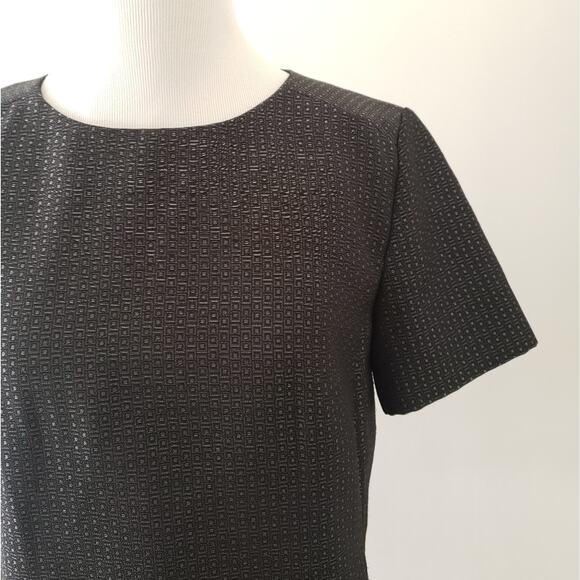 Halogen Jacquard Geometric Print Blouse Black Work Wear Women Small - Picture 3 of 8